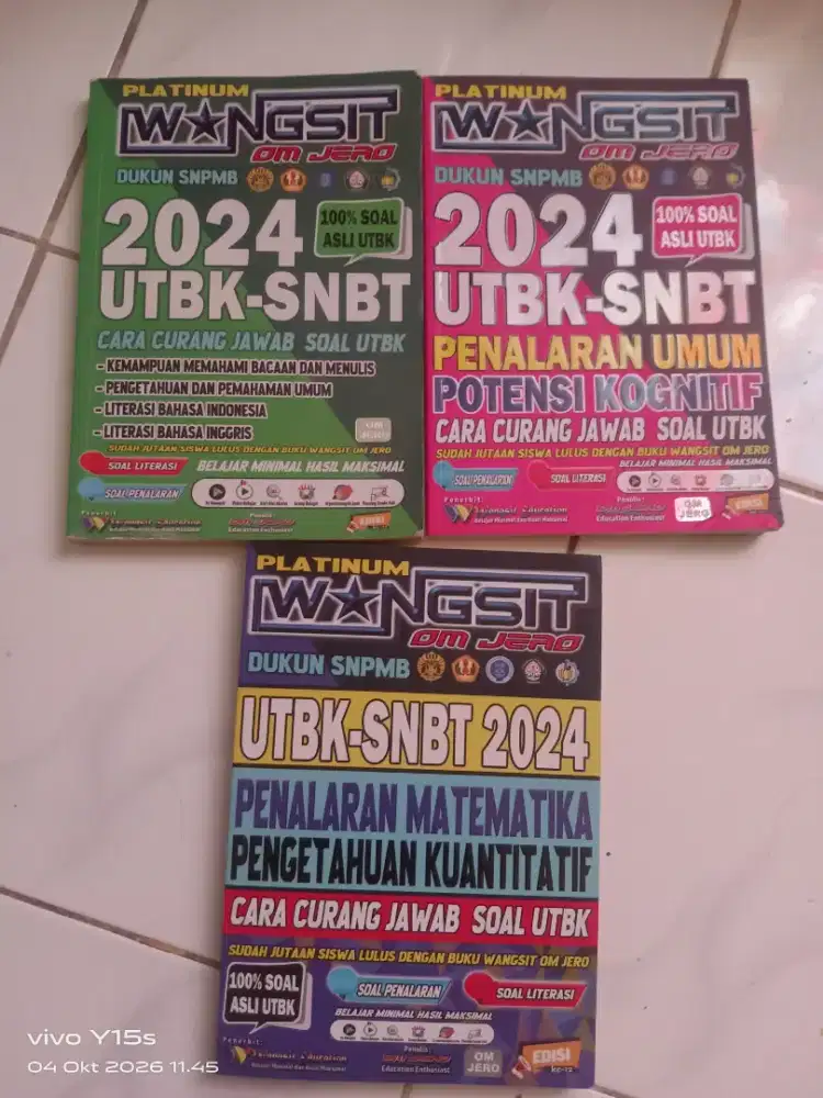 3 Buku utbk/SNBT 2024 Wangsit Om Jero