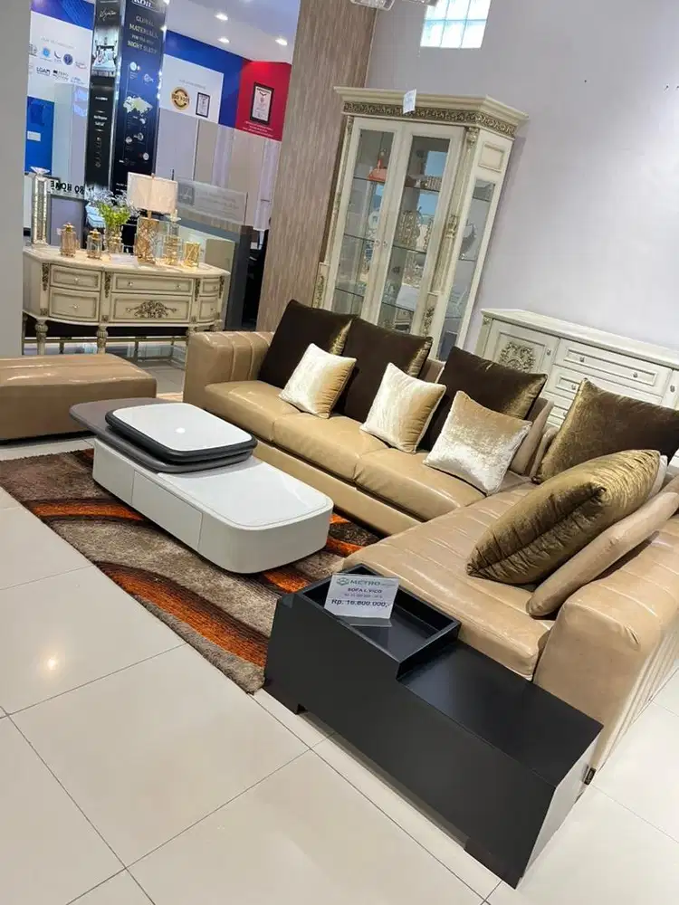 Set sofa tamu dan meja