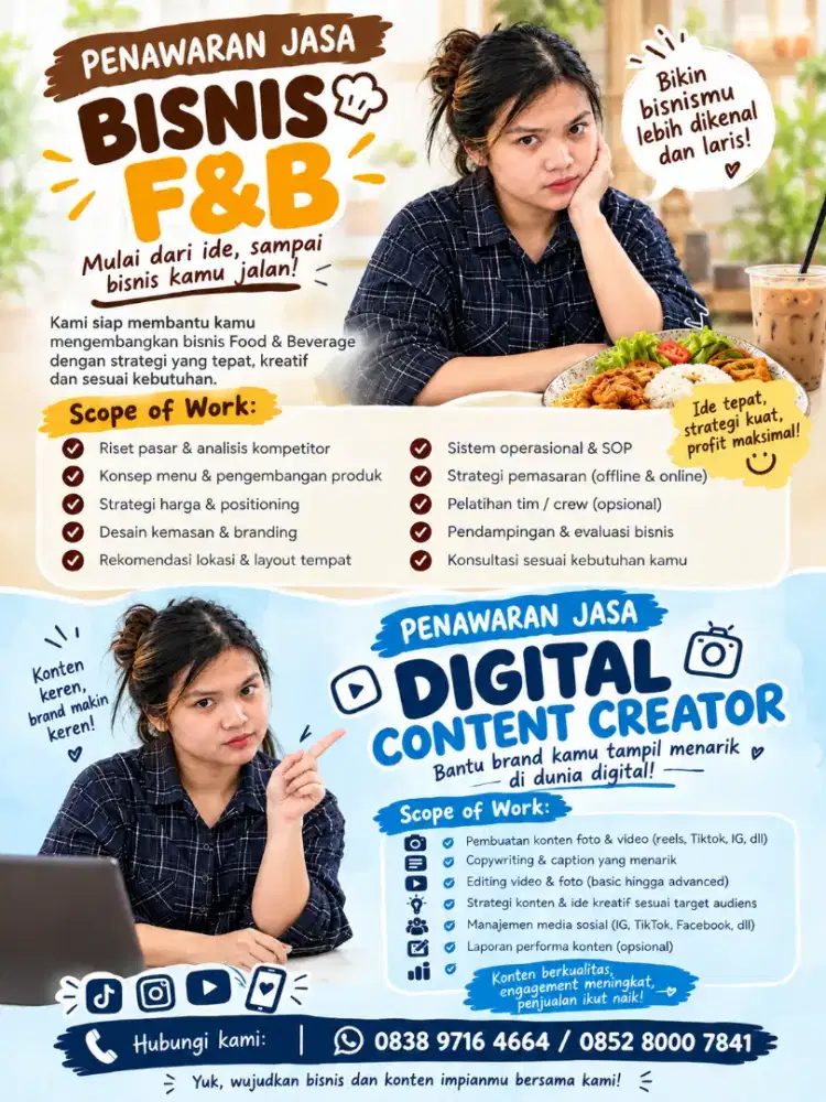 Jasa Bisnis FNB dan Konten