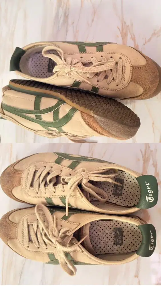 WTS Onitsuka Tiger Mexico 66 Cream/ Beige- Green original