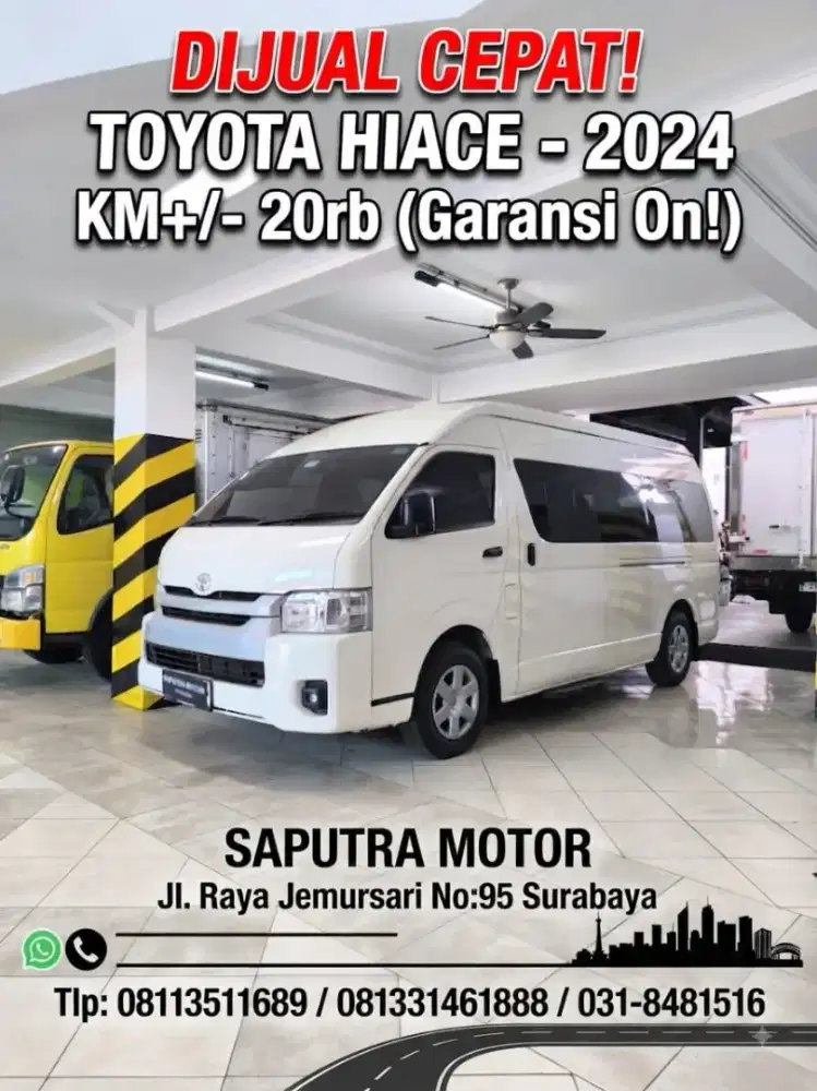 Toyota Hiace Th2024 Km+/-20rban/Masih Garansi