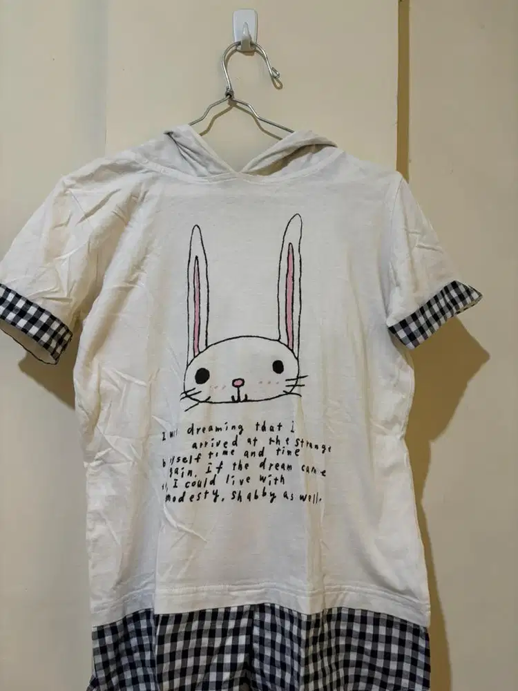 Baju Hooded Top Nevada Gambar Kucing Lucu Imut
