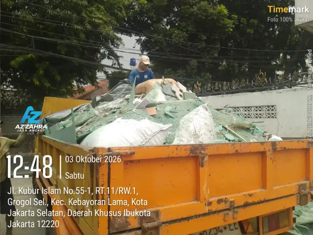 Jasa buang puing dan angkut sampah proyek