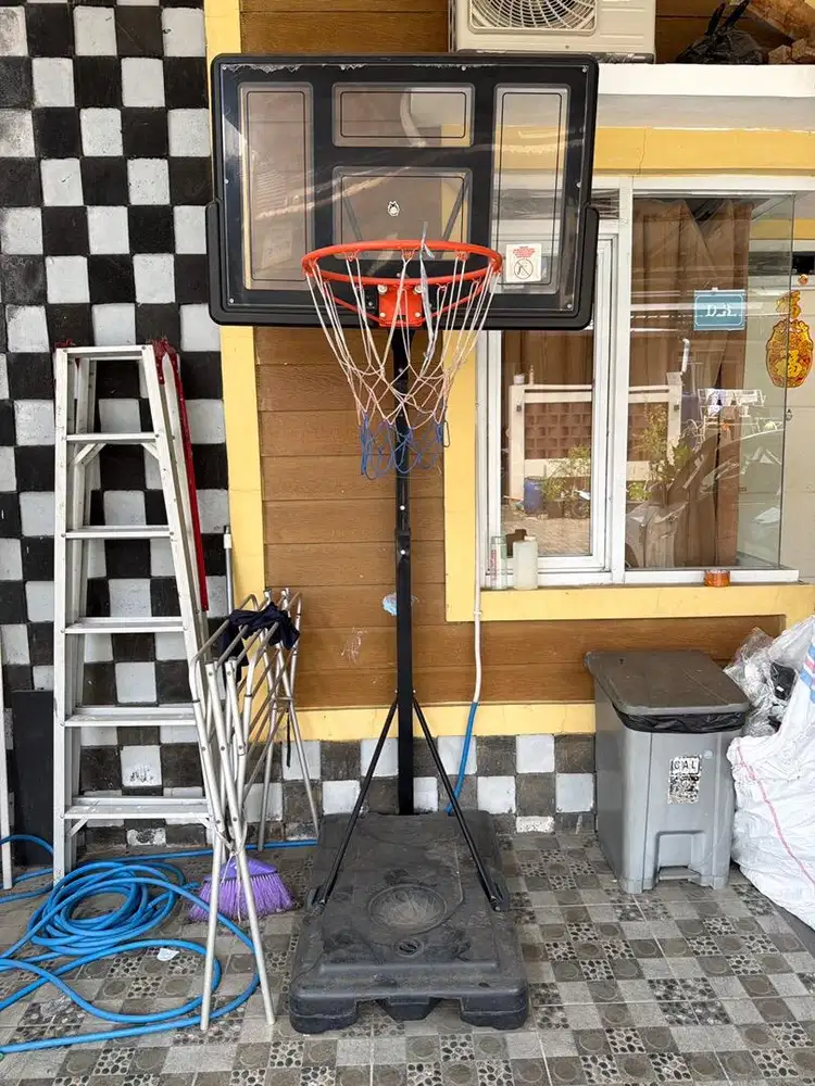 Tiang Basket Ball 130cm x 70cm -3Meter