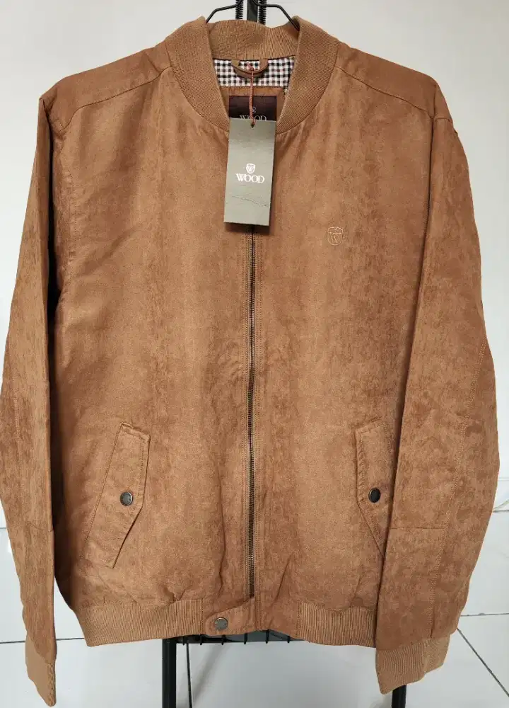 WOOD jaket suede model Bomber size L - tipe 2 JKXLXC125C060