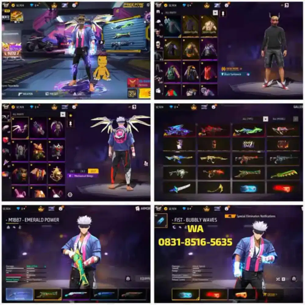 promo murah Jual Akun FF spek idaman 100% Asli Real Amanah & Tepercaya