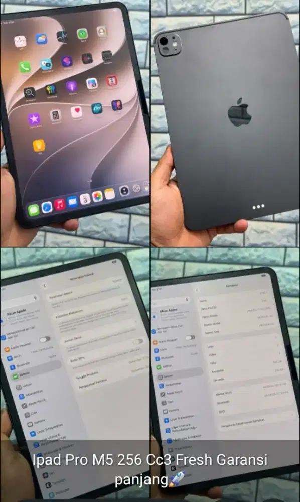 iPad pro M5 256 garansi on wifi