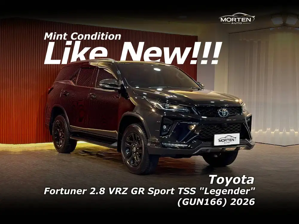 [LIKE NEW!!!] Toyota Fortuner 2.8 GR Sport Legender 4x2 TSS 2026