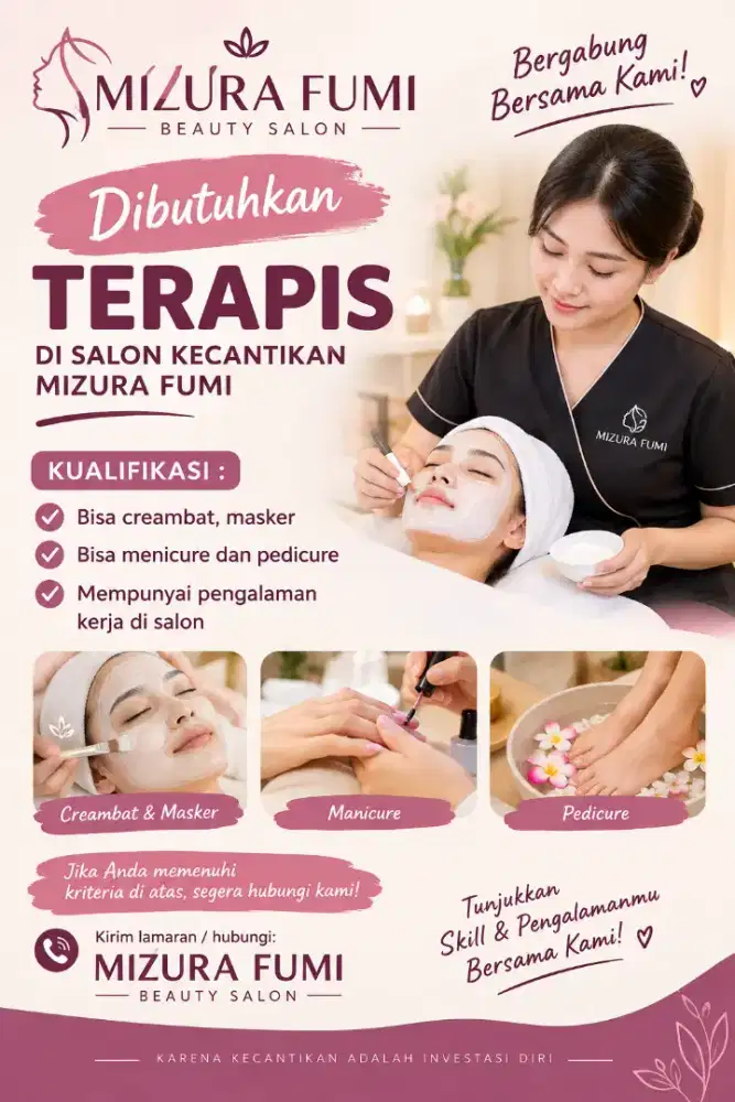 Loker therapis salon kecantikan
