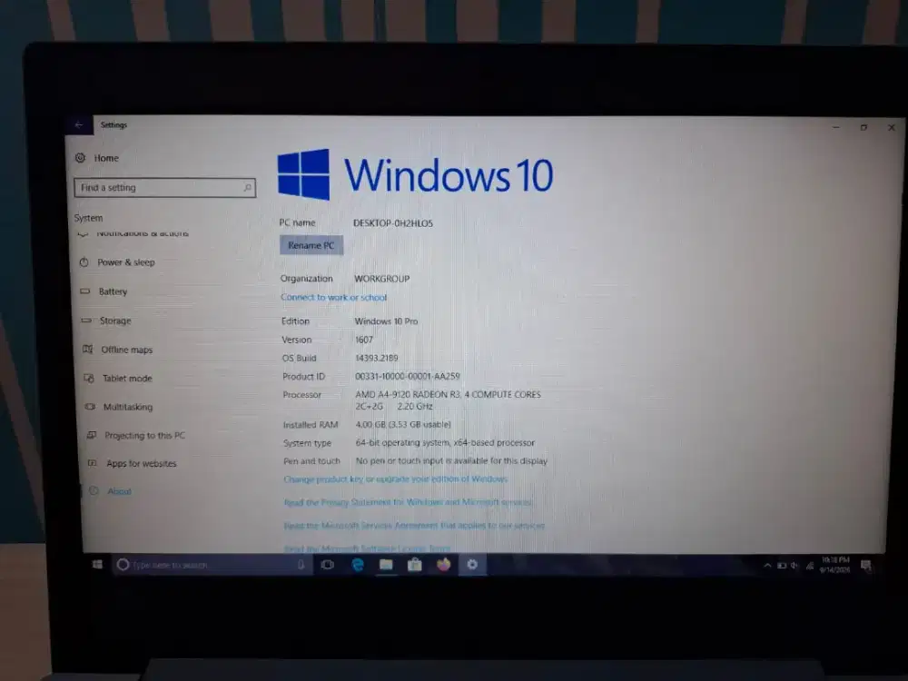 Laptop ideapad 320