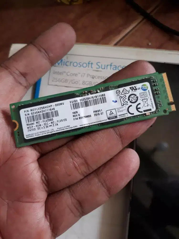 NVMe bekas 256gb