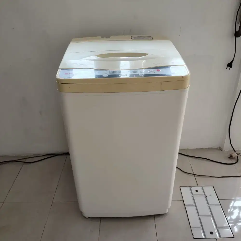 Mesin cuci 1 tabung digital otomatis merk Sharp