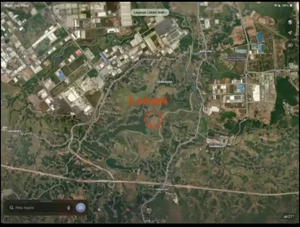 Dijual Lahan Sawah strategis dekat Parbrik