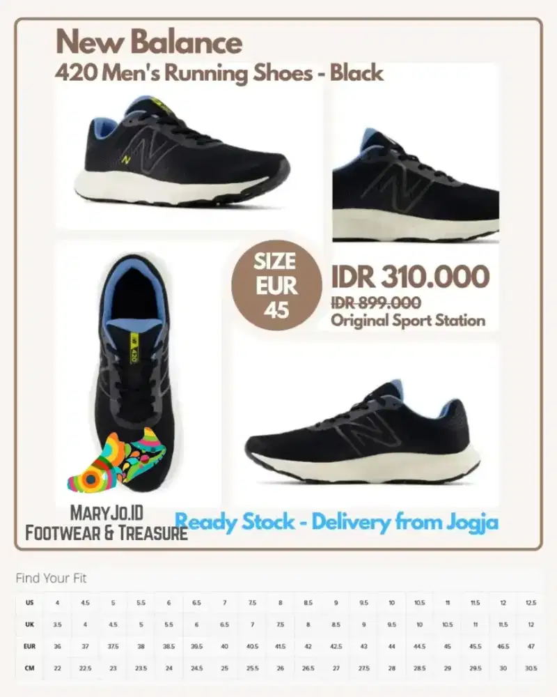 New Balance 420 Men's Running Shoes - Black