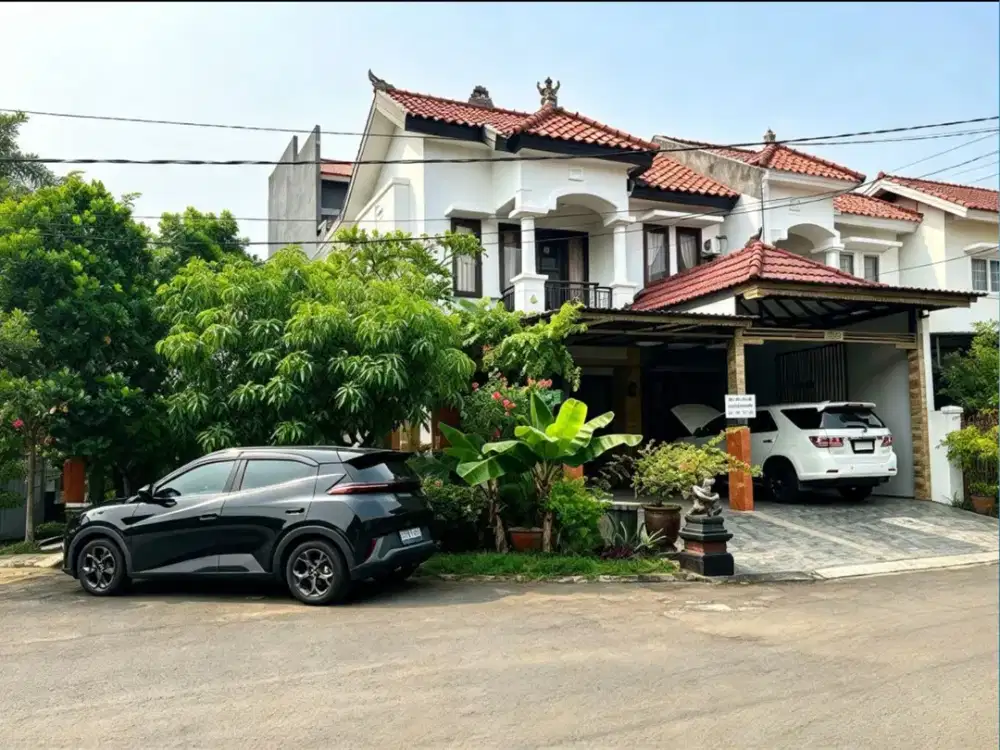 DISEWA RUMAH HOOK FULL FURNISHED 2 LANTAI CLUSTER TAMAN PUSPA HARAPAN INDAH BEKASI