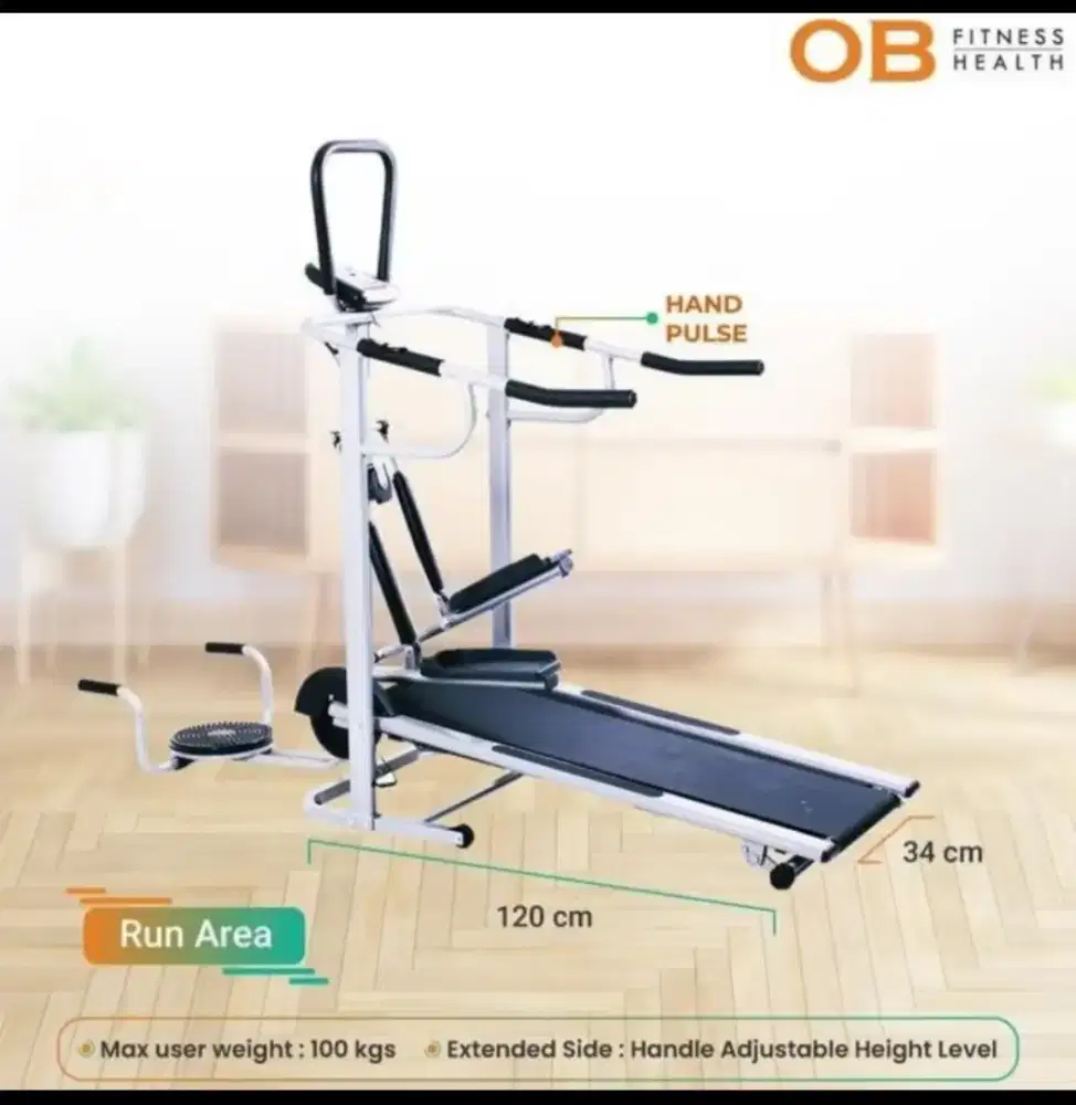 Treadmill manual OB fit 6in1