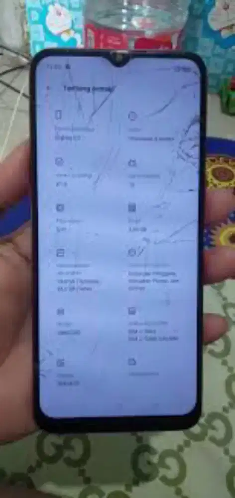 Realme C3 ram4 layar retak