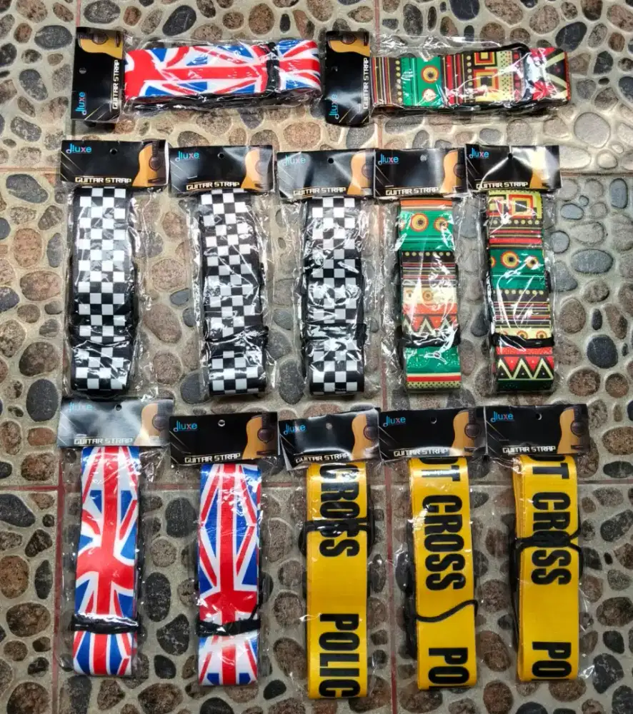 Ready Tali Strap Gitar Impor Berbagai Macam Motif TKP Jatijajar Depok
