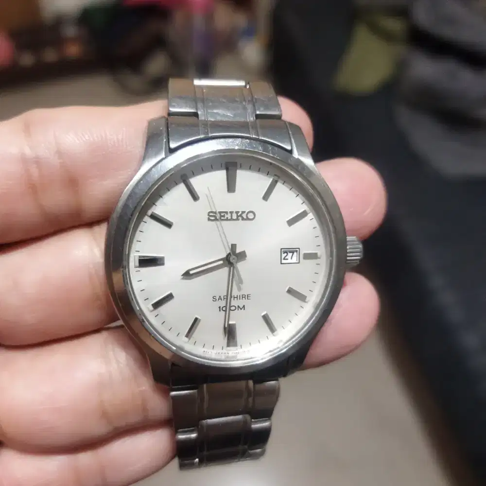 Seiko original, kaca sapphire, classic.