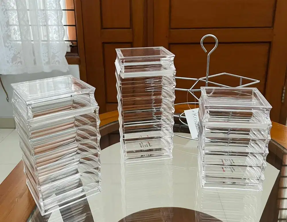 Kris Toples Set 3 dengan Rak Food Jar Container