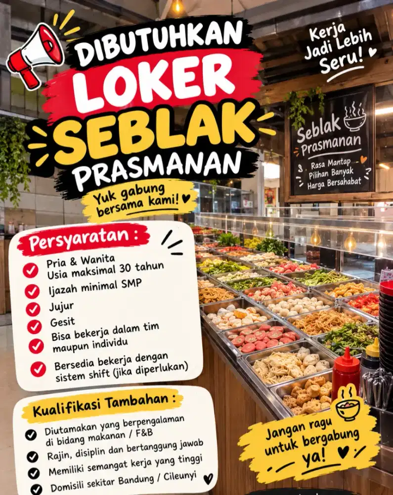 Dibutuhkan karyawan