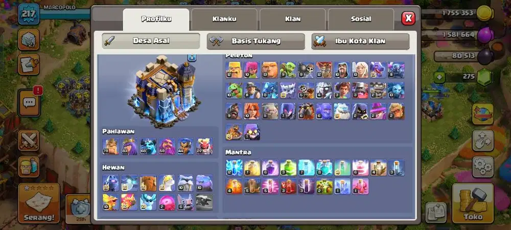 TH 18 udh tinggal war
