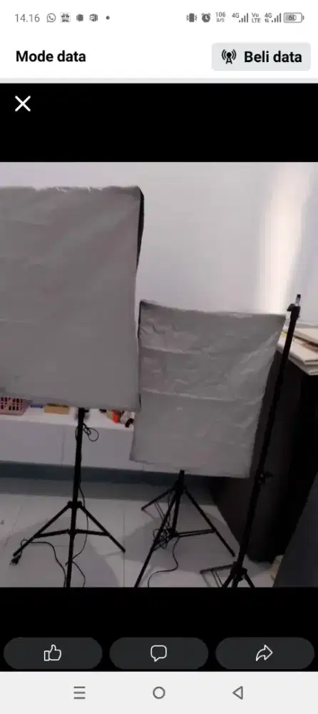 Jual softbox tidak terpakai