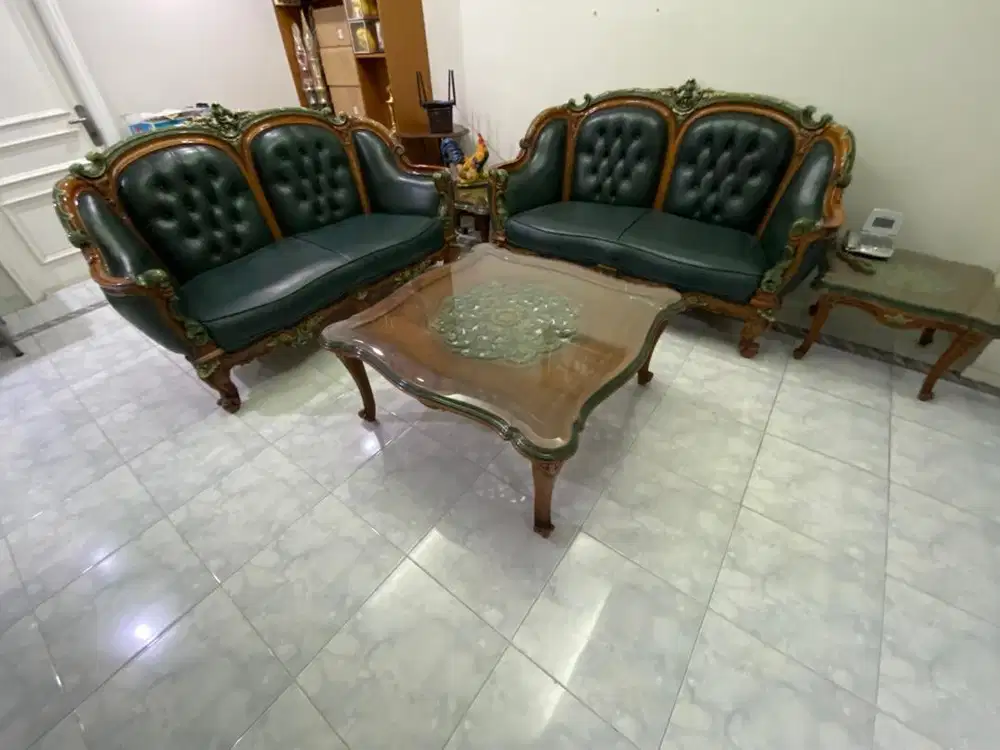 Sofa jati ukiran