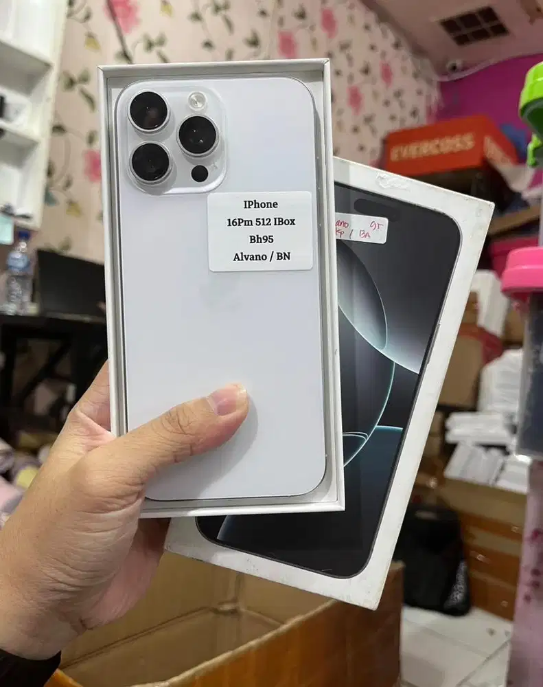 iPhone 16 PRO MAX, 512GB, iBox, WHITE TITANIUM
