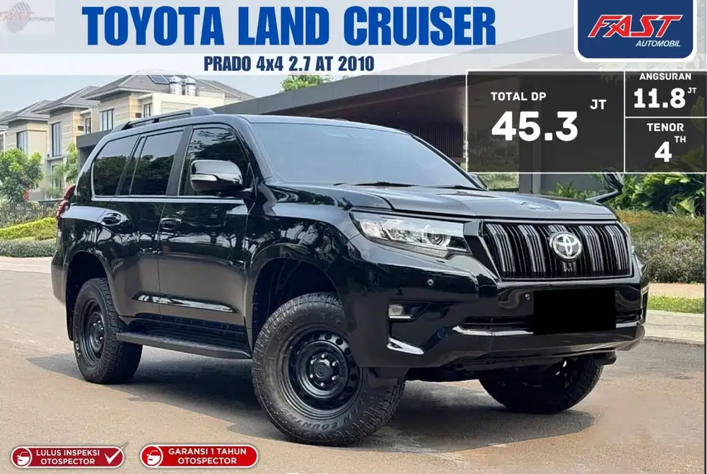 DP 45JT PAJAK PANJANG TOYOTA LAND CRUISER PRADO 2010 2.7 4x4 SUNROOF