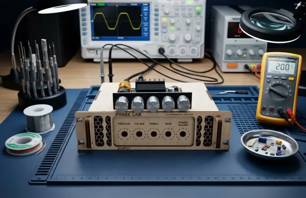 Paket amplifier zk mt21 box dan power suplai adaptor