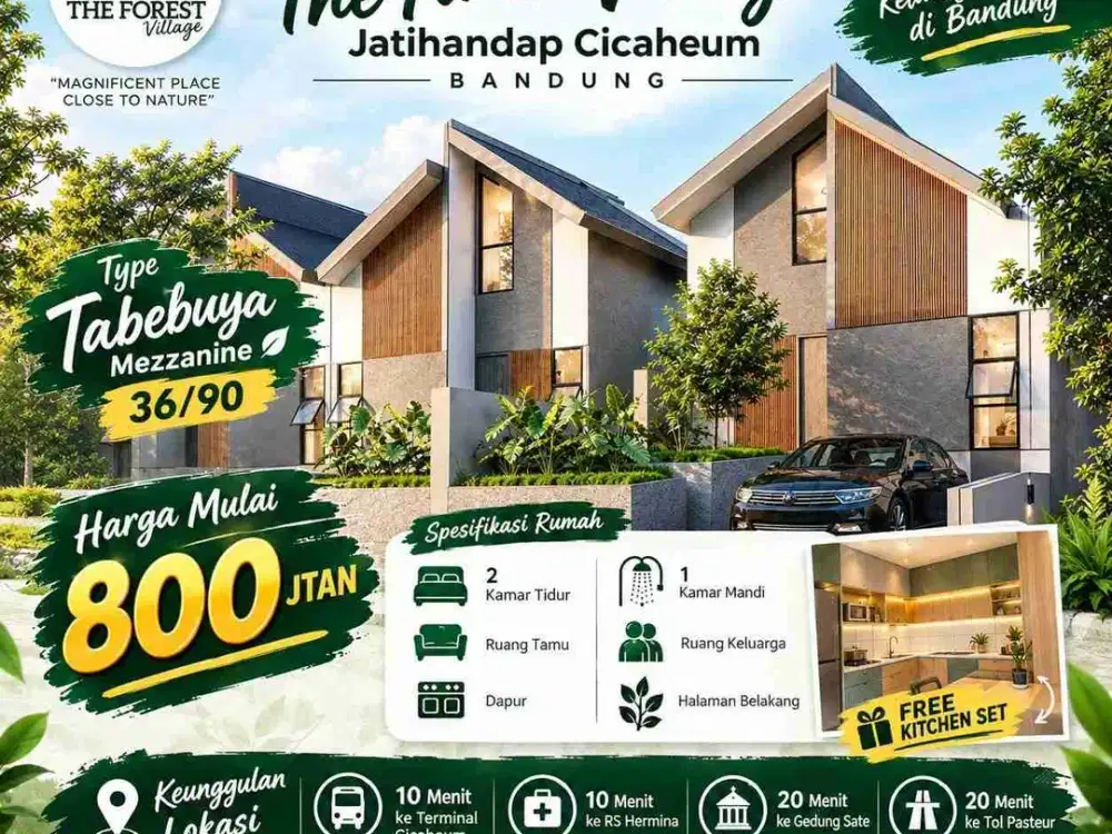 DP 3 Juta All In! Hunian Nuansa Villa Jatihandap Cicaheum