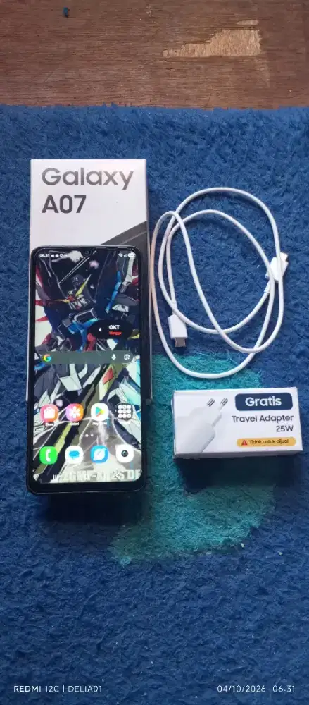 Samsung A07 lengkap mulus