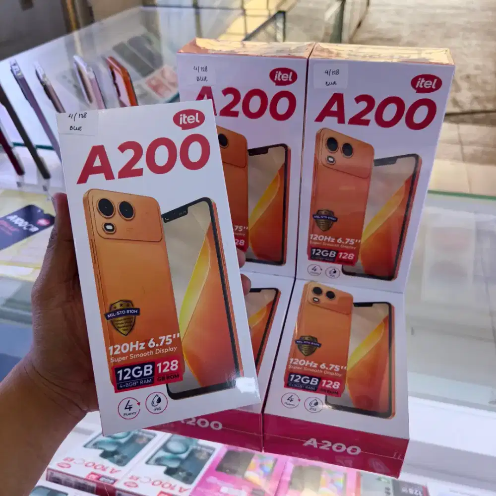 ITEL A200 4+8/128GB resmi segel ori