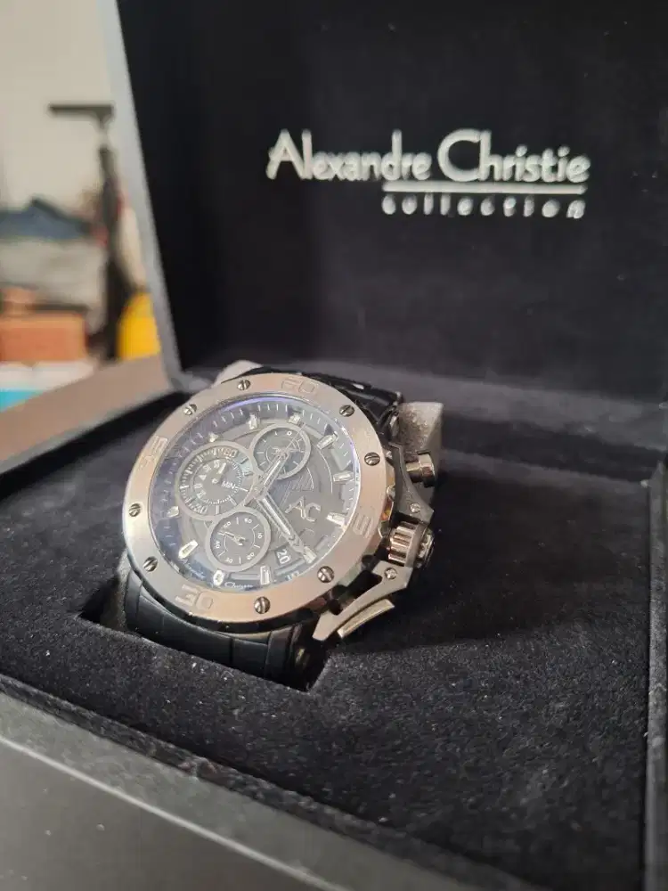 Jam Tangan Alexandre Christie 9205 MC Black Stainless Steel Strap
