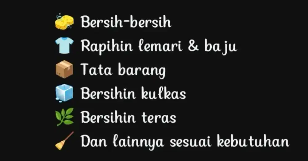 jasa berberes bersih setrika juga
