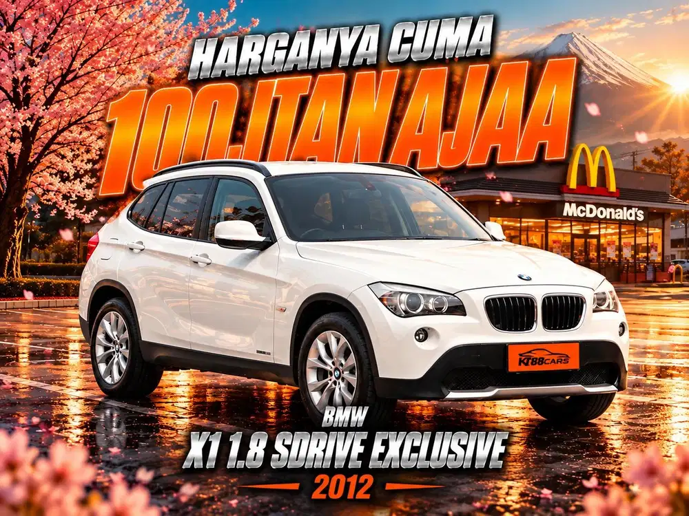 Low km 23rb bergaransi BMW X1 1.8 SDRIVE EXCLUSIVE 2012