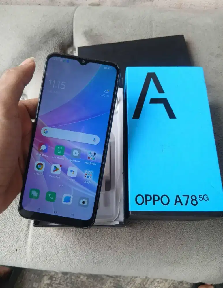 oppo a78 5g ram 8/256 no minus mulus fullset udh pasang anti jamur