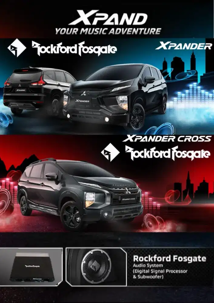 ALL XPANDER/LIVINA 2018-2025 ( SOUND PREMIUM ROCKFORD FOSGATE)