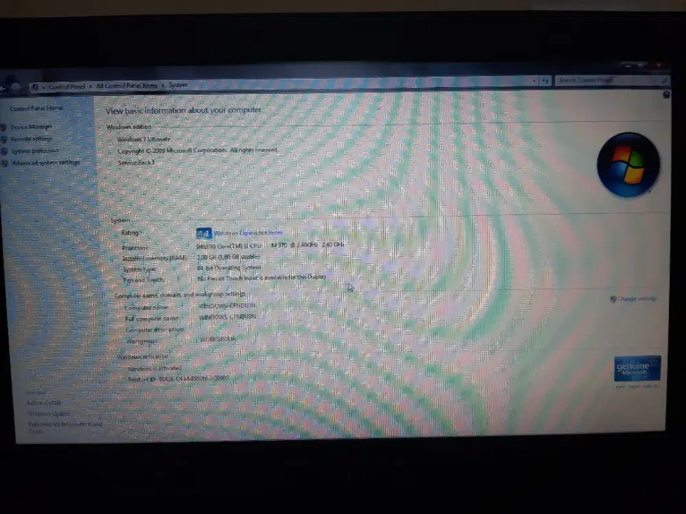 Laptop Toshiba Bekas | Core i3 | RAM 2GB | HDD | Siap Pakai