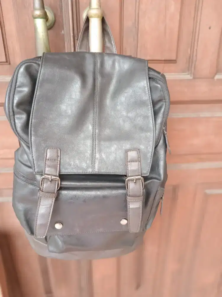Tas ransel backpack kulit sintetis bagus