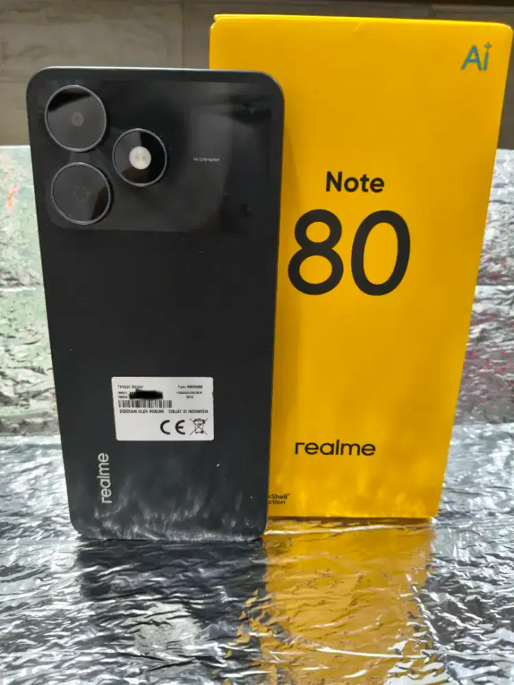 Realme note 80 4+8/64 mulus no minus lengkap