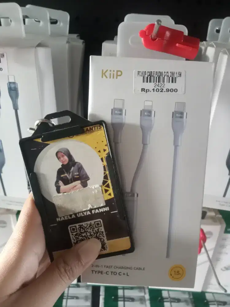 KIIP CABLE PUD06 C-CL 2IN1 1.5M| ATLANTIS DAHSYAT