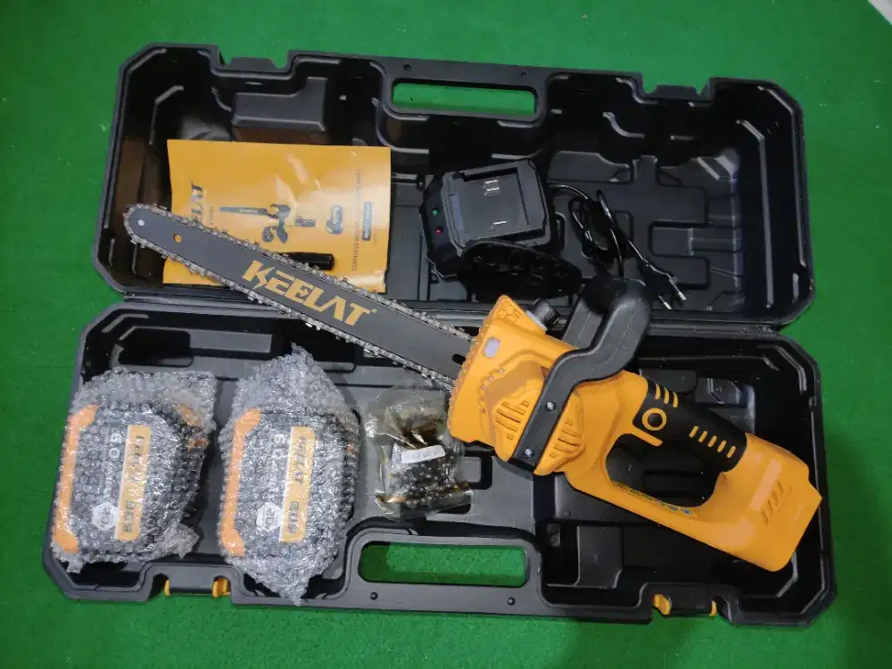 Chainsaw cordless 12 inch set keelat