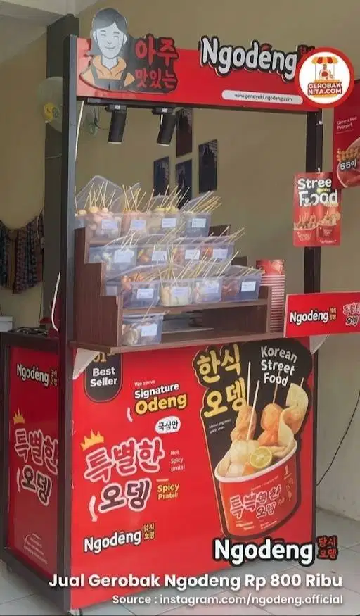 DIJUAL GEROBAK ODENG / BOOTH NGODENG – FULL SET