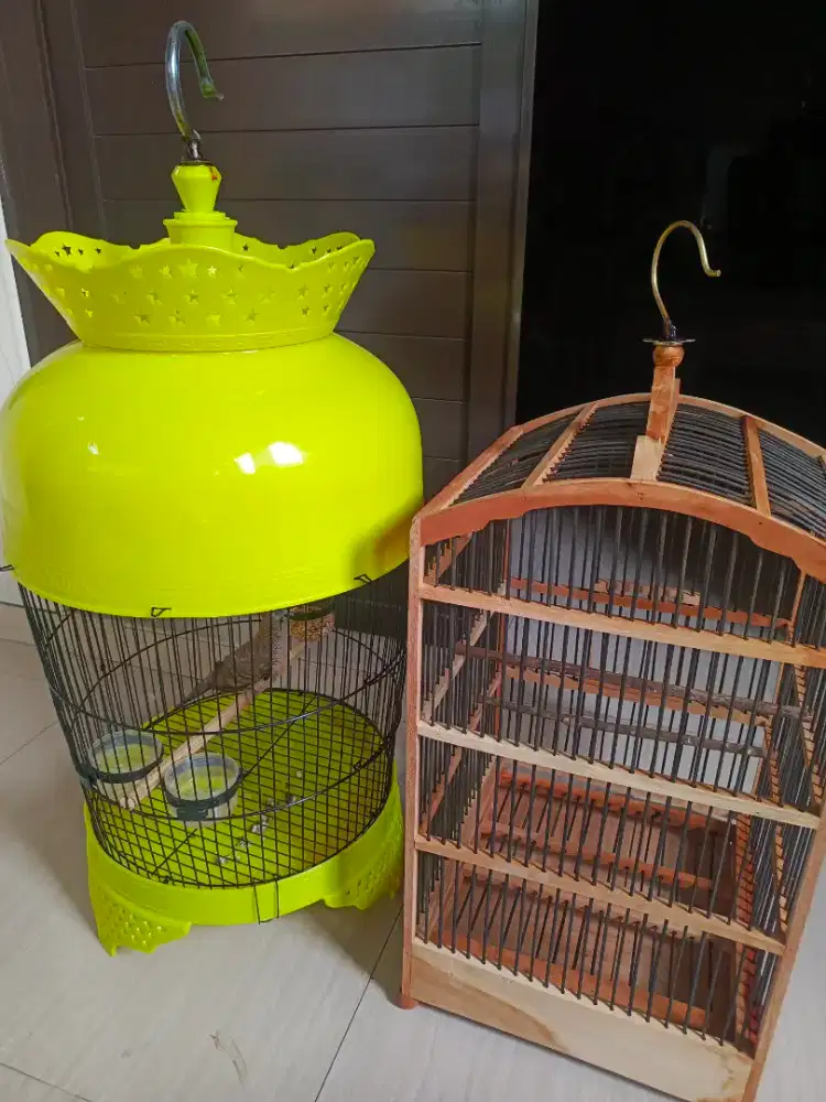 Jual sangkar burung perkutut dengan burung nya, harga masih nego