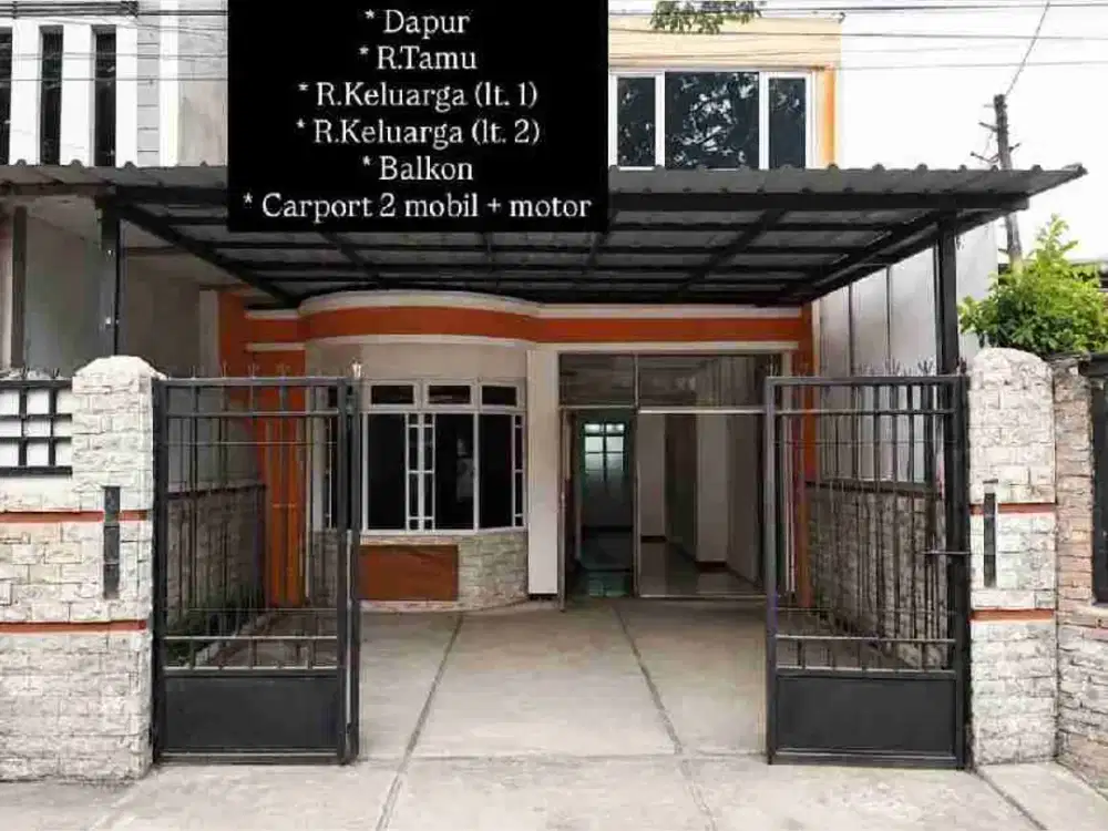 Kontrak rumah akses jalan besar 2 mobil di sarijadi, bdg utara nyaman murah nego