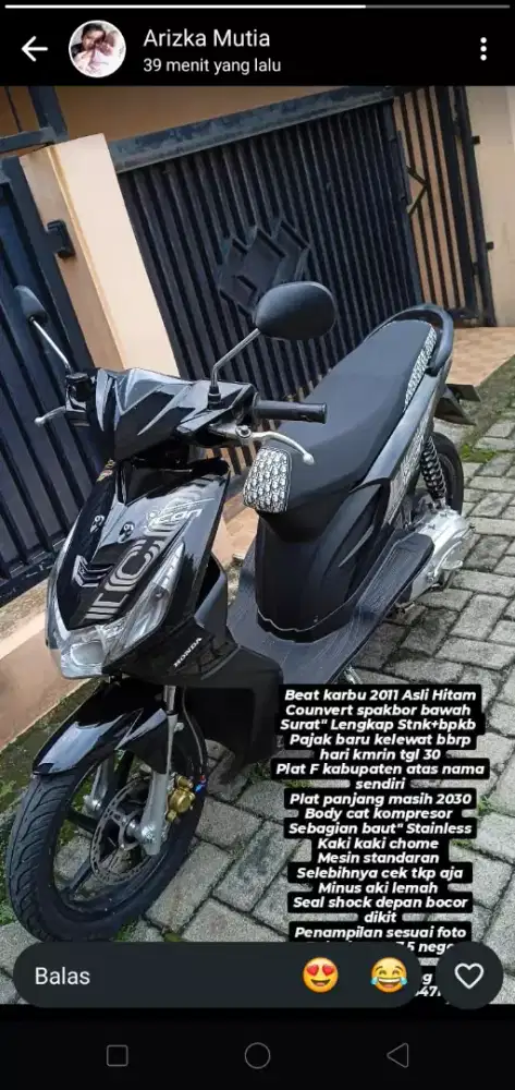 Beat 2012 Hitam