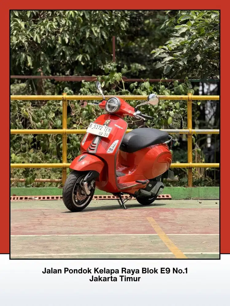 TERMURAH PIAGGIO VESPA PRIMAVERA S150 ABS LED TAHUN 2019 WARNA ORANGE