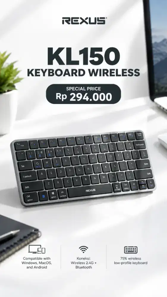 Keybord bluetooth rexus KL150